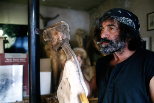 Mauro nel laboratorio di Erto