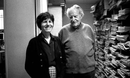 Maurice Nadeau con Anne Sarraute