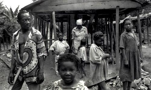 Famiglia haitiana-Port-au-Prince